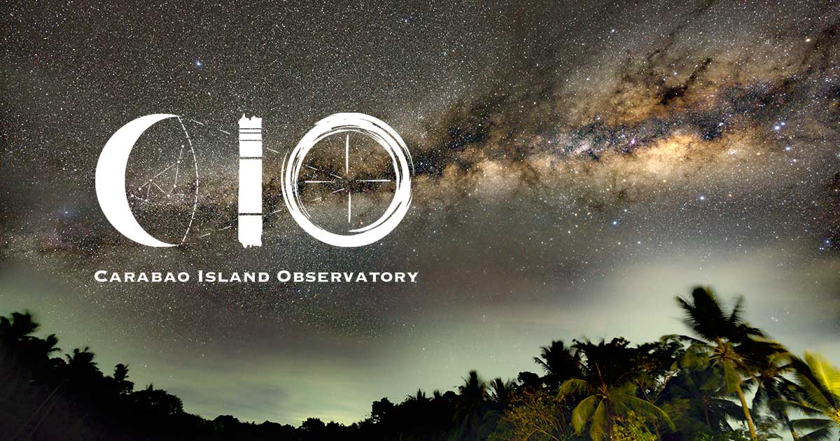Carabao Island Observatory and Think Tank under the night sky